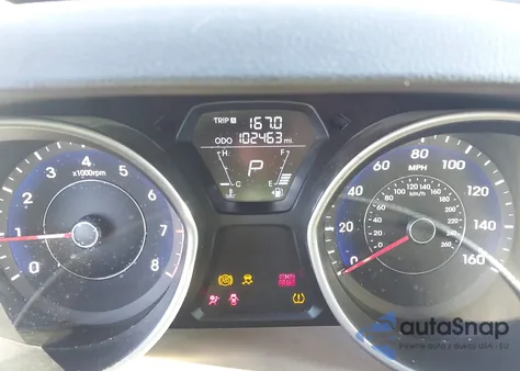 2012 Hyundai Elantra Limited z USA, uszkodzony, nr VIN 5NPDH4AE3CH121186